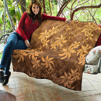Tiare Tahiti Quilt Brown Polynesia Motifs LT05 - Polynesian Pride