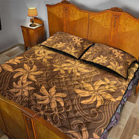 Tiare Tahiti Quilt Bed Set Brown Polynesia Motifs - Polynesian Pride