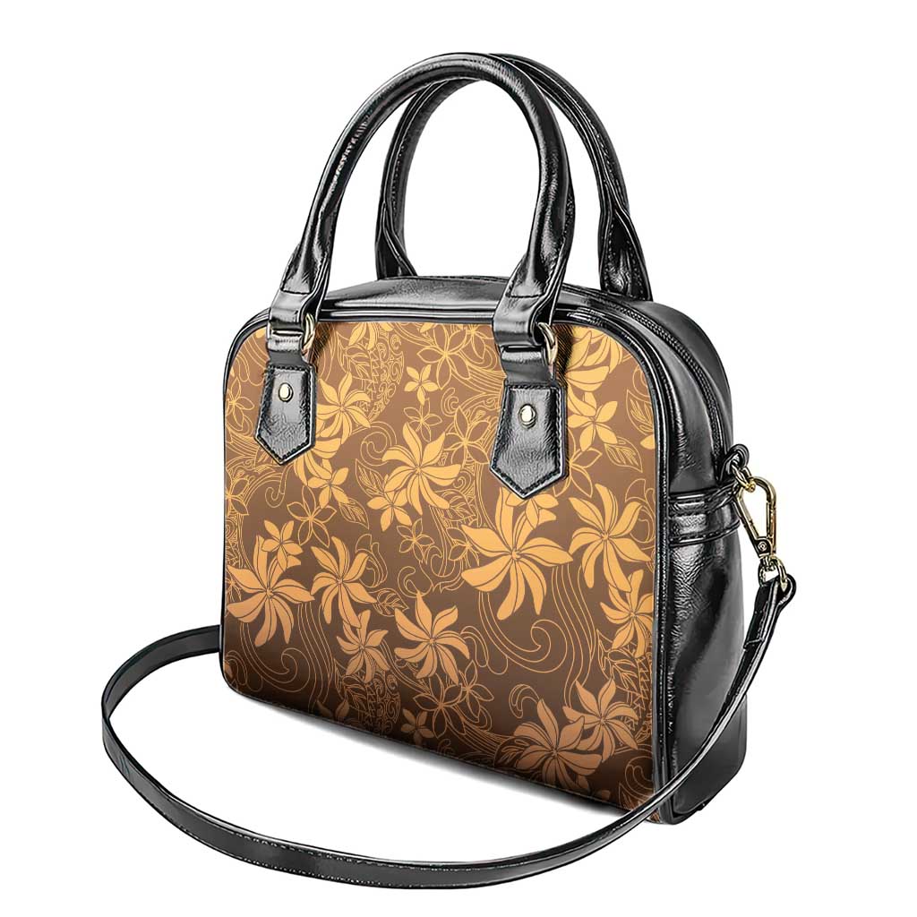 Tiare Tahiti Shoulder Handbag Brown Polynesia Motifs LT05 - Polynesian Pride
