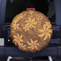 Tiare Tahiti Spare Tire Cover Brown Polynesia Motifs LT05 No hole Brown - Polynesian Pride