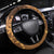 Tiare Tahiti Steering Wheel Cover Brown Polynesia Motifs - Polynesian Pride