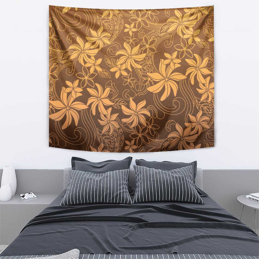 Tiare Tahiti Tapestry Brown Polynesia Motifs LT05 - Polynesian Pride