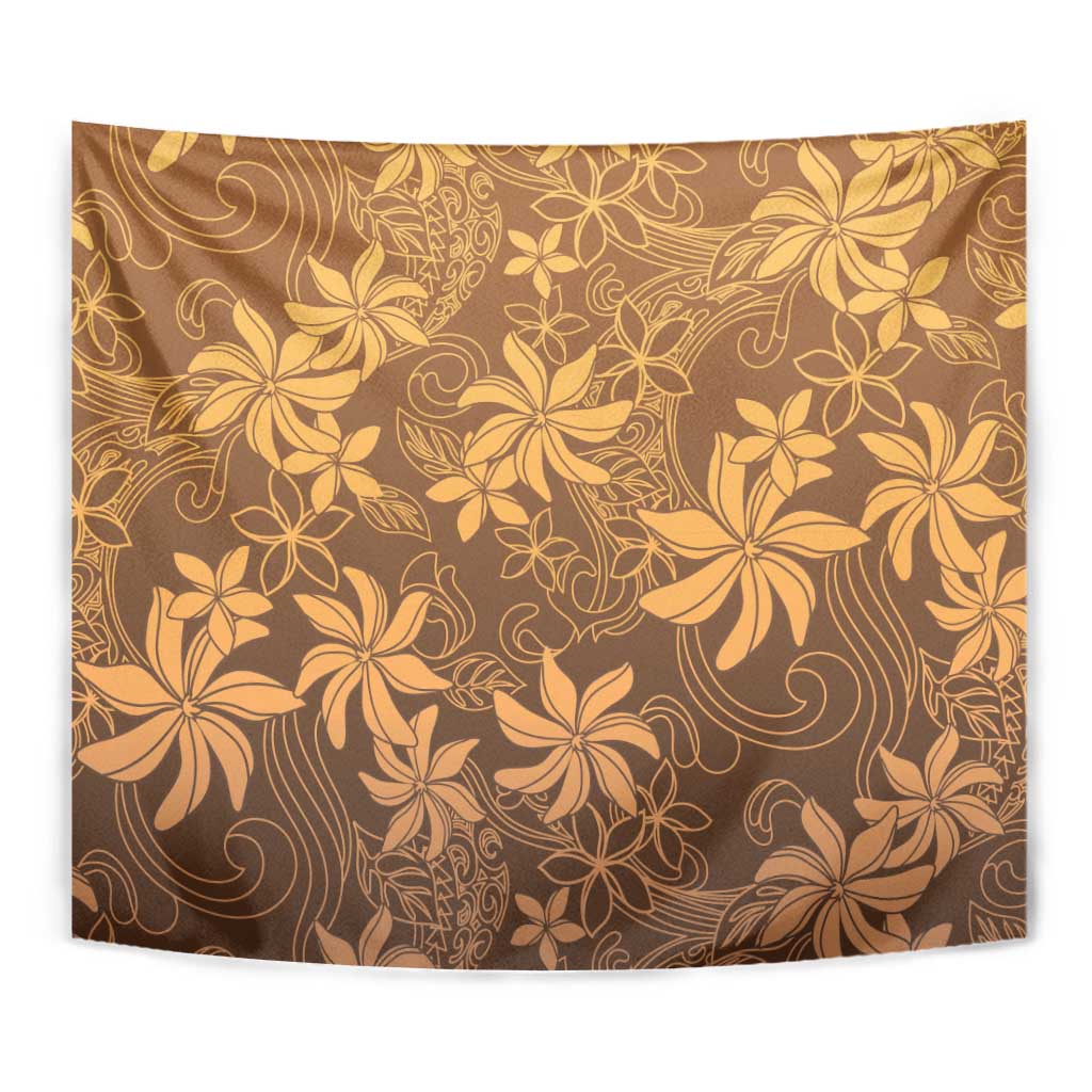 Tiare Tahiti Tapestry Brown Polynesia Motifs LT05 - Polynesian Pride