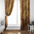Tiare Tahiti Window Curtain Brown Polynesia Motifs - Polynesian Pride