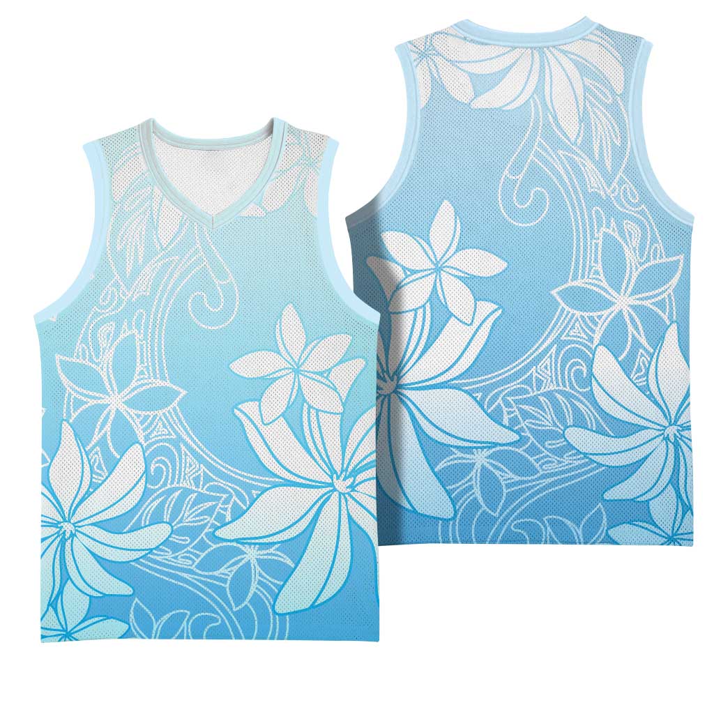 Tiare Tahiti Basketball Jersey Blue Polynesia Motifs - Polynesian Pride