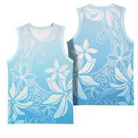 Tiare Tahiti Basketball Jersey Blue Polynesia Motifs - Polynesian Pride