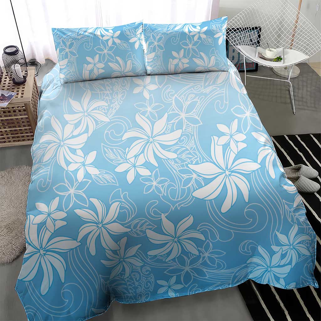 Tiare Tahiti Bedding Set Blue Polynesia Motifs - Polynesian Pride