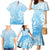 Tiare Tahiti Family Matching Mermaid Dress and Hawaiian Shirt Blue Polynesia Motifs - Polynesian Pride