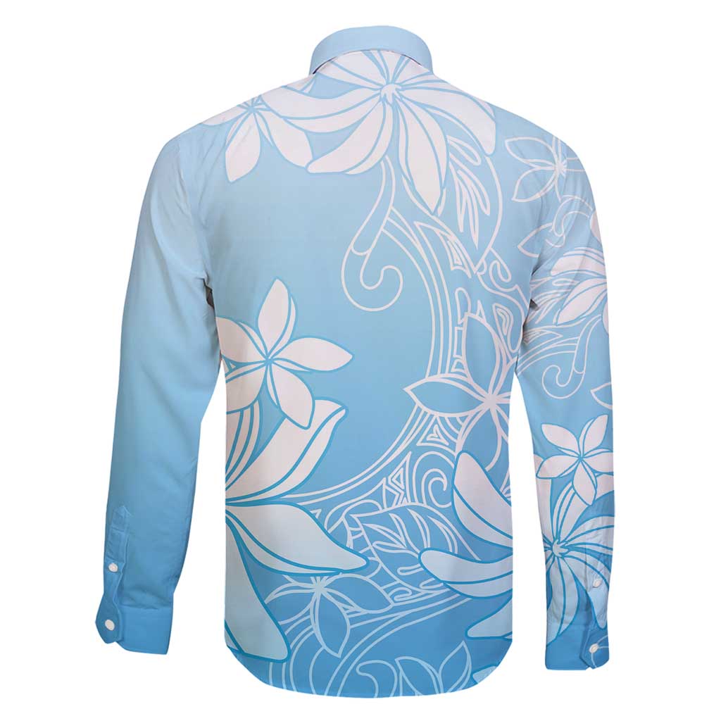Tiare Tahiti Family Matching Mermaid Dress and Hawaiian Shirt Blue Polynesia Motifs - Polynesian Pride