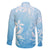 Tiare Tahiti Family Matching Mermaid Dress and Hawaiian Shirt Blue Polynesia Motifs - Polynesian Pride