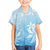 Tiare Tahiti Family Matching Short Sleeve Bodycon Dress and Hawaiian Shirt Blue Polynesia Motifs - Polynesian Pride