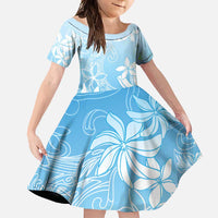Tiare Tahiti Family Matching Tank Maxi Dress and Hawaiian Shirt Blue Polynesia Motifs - Polynesian Pride