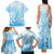 Tiare Tahiti Family Matching Tank Maxi Dress and Hawaiian Shirt Blue Polynesia Motifs - Polynesian Pride