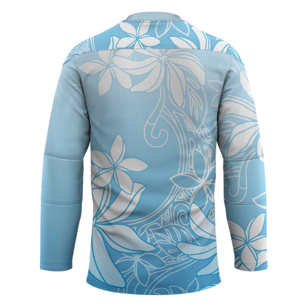 Tiare Tahiti Hockey Jersey Blue Polynesia Motifs LT05 - Polynesian Pride