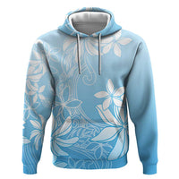 Tiare Tahiti Hoodie Blue Polynesia Motifs - Polynesian Pride