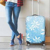 Tiare Tahiti Luggage Cover Blue Polynesia Motifs LT05 - Polynesian Pride