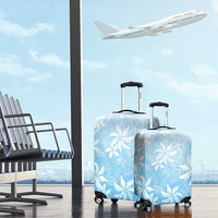 Tiare Tahiti Luggage Cover Blue Polynesia Motifs LT05 - Polynesian Pride