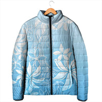 Tiare Tahiti Padded Jacket Blue Polynesia Motifs - Polynesian Pride