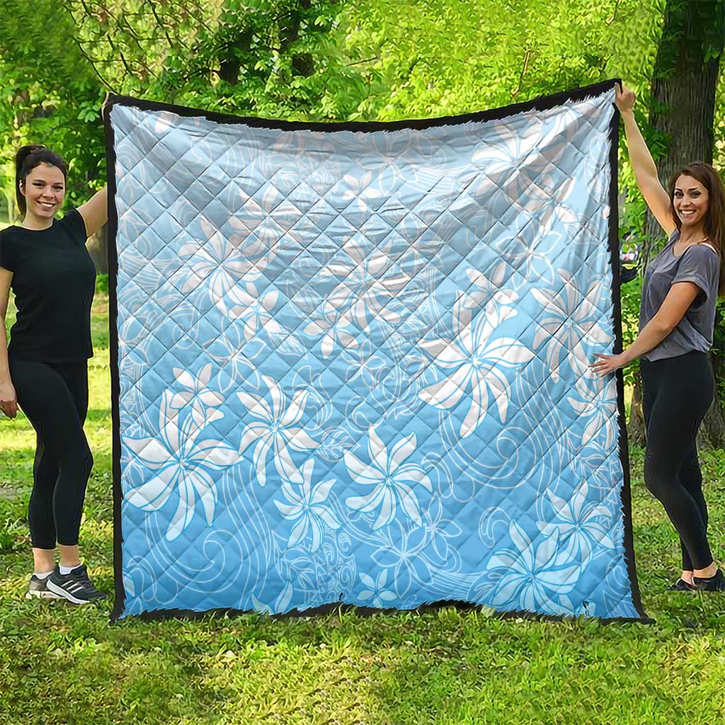 Tiare Tahiti Quilt Blue Polynesia Motifs LT05 - Polynesian Pride