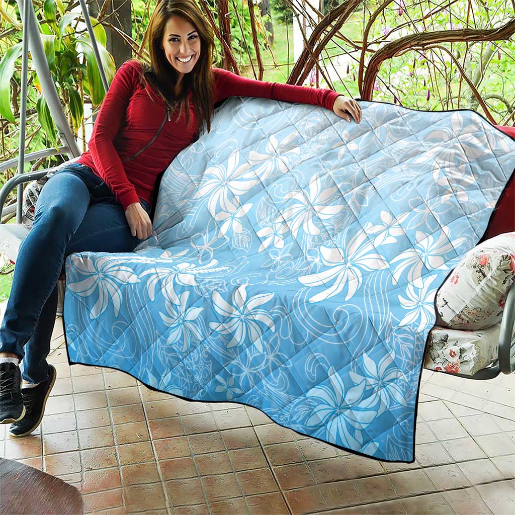 Tiare Tahiti Quilt Blue Polynesia Motifs LT05 - Polynesian Pride
