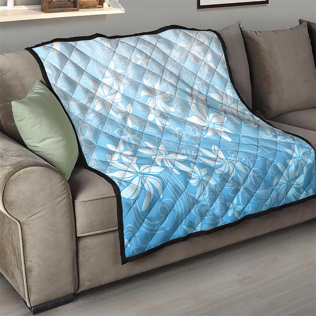 Tiare Tahiti Quilt Blue Polynesia Motifs LT05 - Polynesian Pride