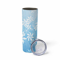 Tiare Tahiti Skinny Tumbler Blue Polynesia Motifs - Polynesian Pride