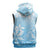 Tiare Tahiti Sleeveless Zip Hoodie Blue Polynesia Motifs - Polynesian Pride
