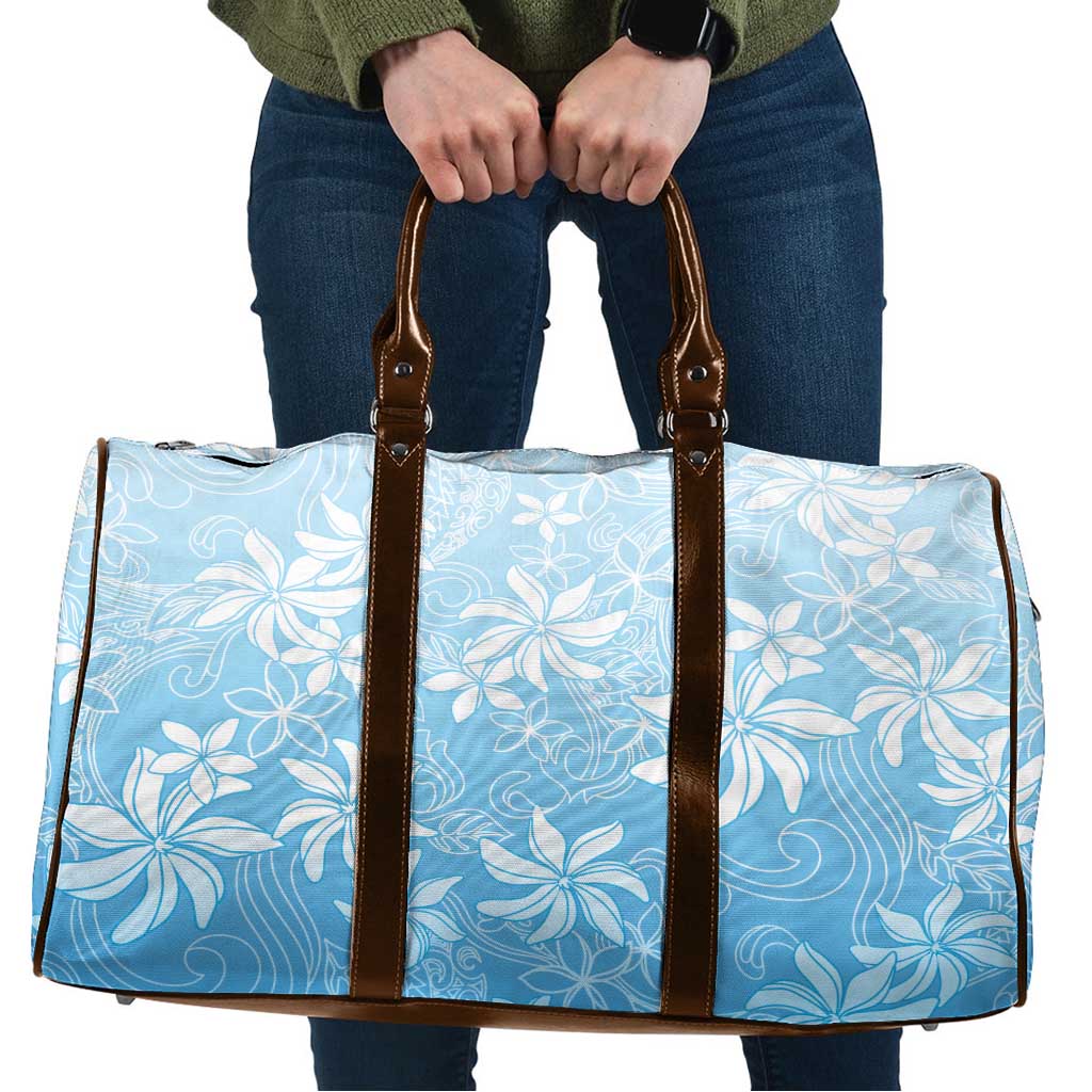 Tiare Tahiti Travel Bag Blue Polynesia Motifs - Polynesian Pride