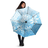 Tiare Tahiti Umbrella Blue Polynesia Motifs - Polynesian Pride