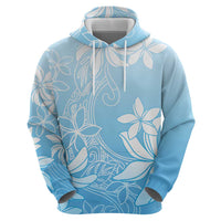 Tiare Tahiti Zip Hoodie Blue Polynesia Motifs LT05 - Polynesian Pride
