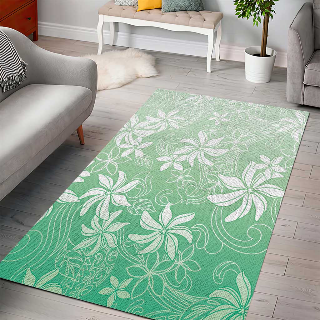 Tiare Tahiti Area Rug Matcha Polynesia Motifs LT05 - Polynesian Pride