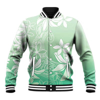 Tiare Tahiti Baseball Jacket Matcha Polynesia Motifs - Polynesian Pride