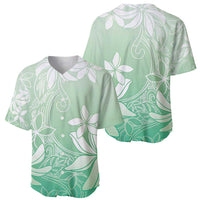 Tiare Tahiti Baseball Jersey Matcha Polynesia Motifs LT05 - Polynesian Pride