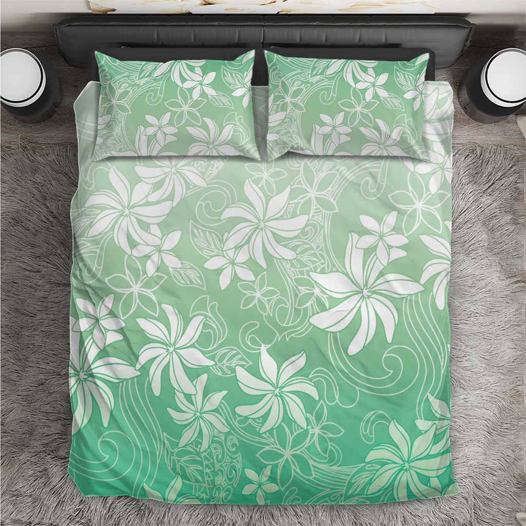 Tiare Tahiti Bedding Set Matcha Polynesia Motifs LT05 Green - Polynesian Pride