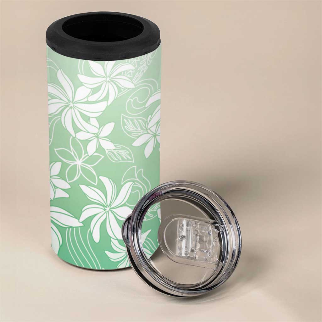 Tiare Tahiti 4 in 1 Can Cooler Tumbler Matcha Polynesia Motifs - Polynesian Pride