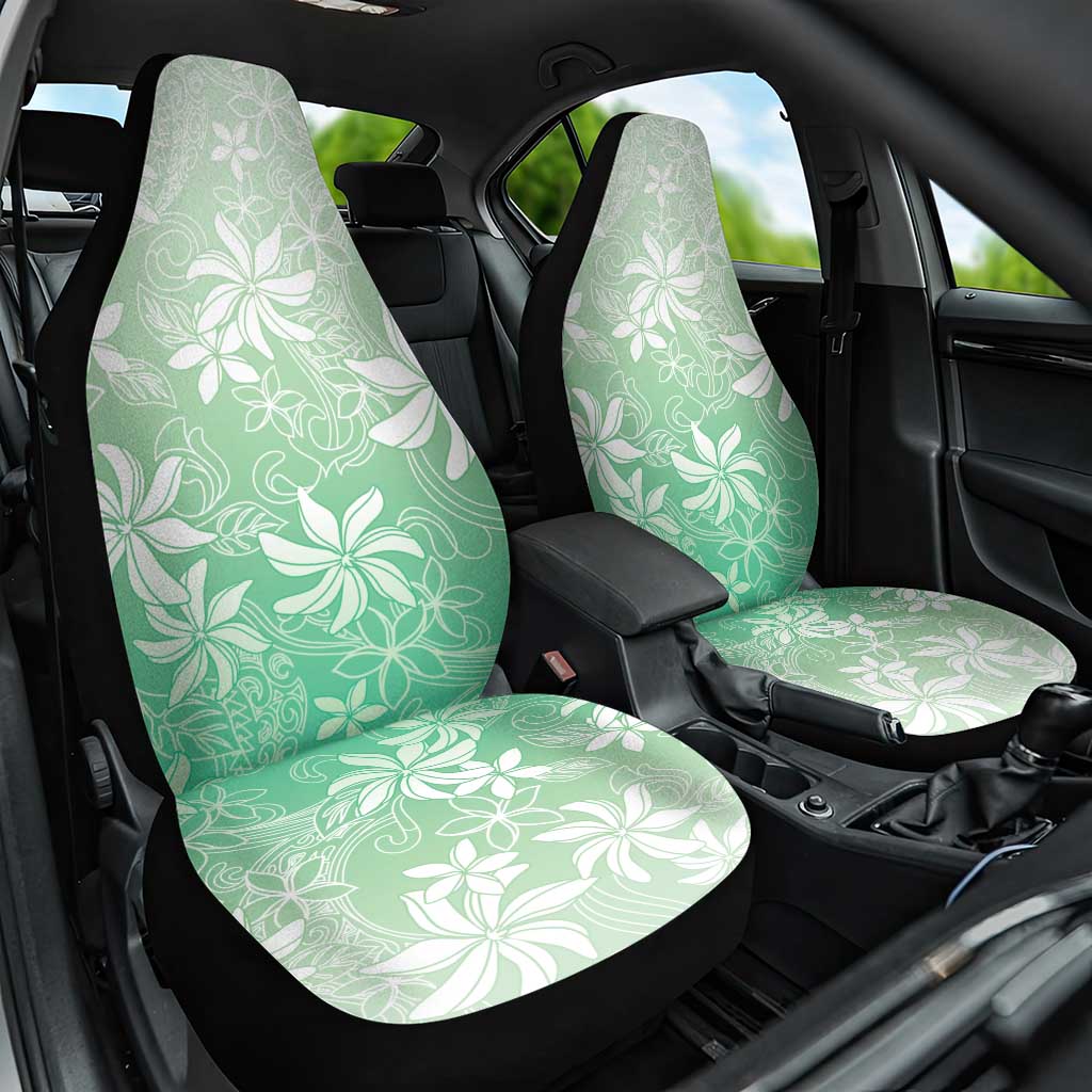 Tiare Tahiti Car Seat Cover Matcha Polynesia Motifs LT05 One Size Green - Polynesian Pride