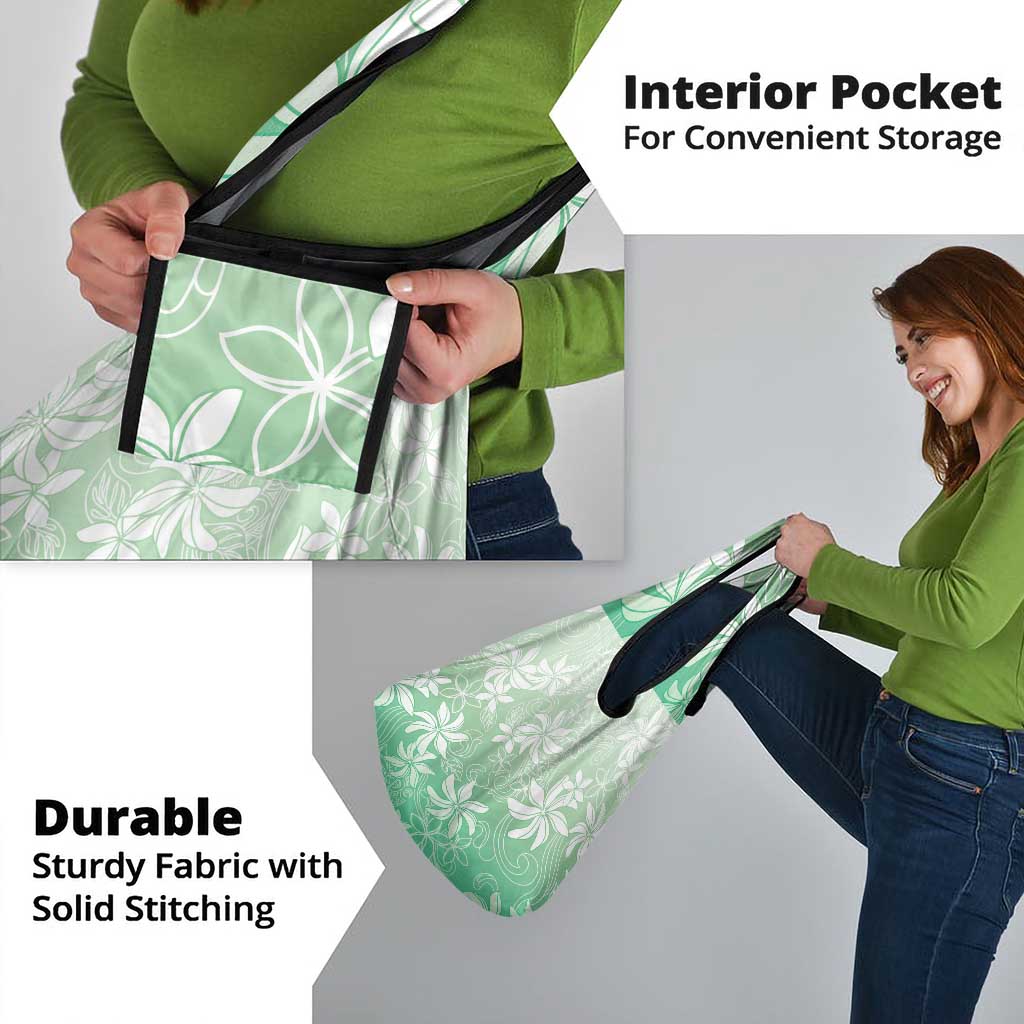 Tiare Tahiti Grocery Bag Matcha Polynesia Motifs - Polynesian Pride