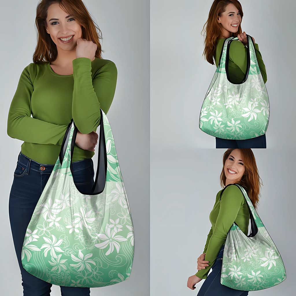 Tiare Tahiti Grocery Bag Matcha Polynesia Motifs - Polynesian Pride