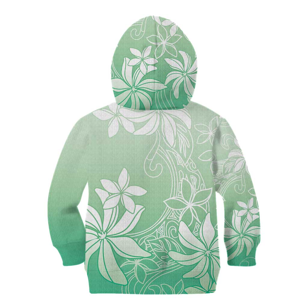 Tiare Tahiti Kid Hoodie Matcha Polynesia Motifs - Polynesian Pride
