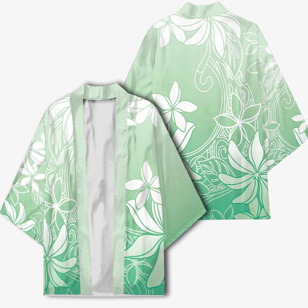 Tiare Tahiti Kimono Matcha Polynesia Motifs - Polynesian Pride