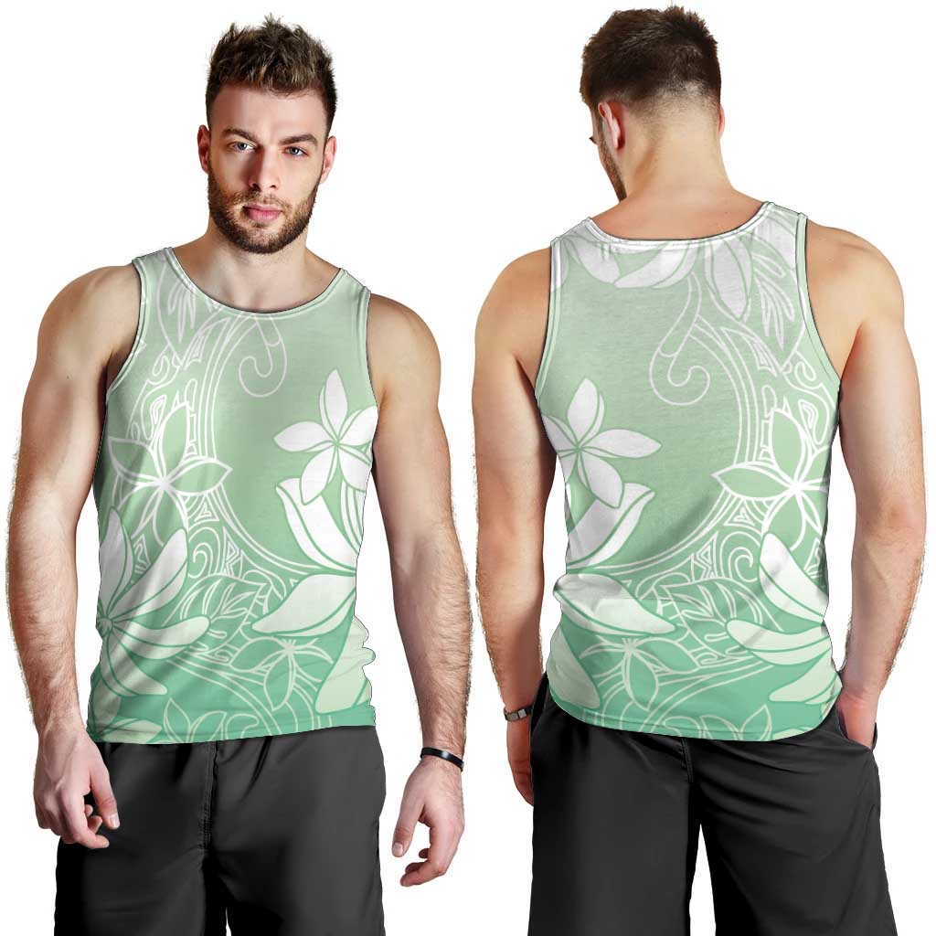 Tiare Tahiti Men Tank Top Matcha Polynesia Motifs - Polynesian Pride