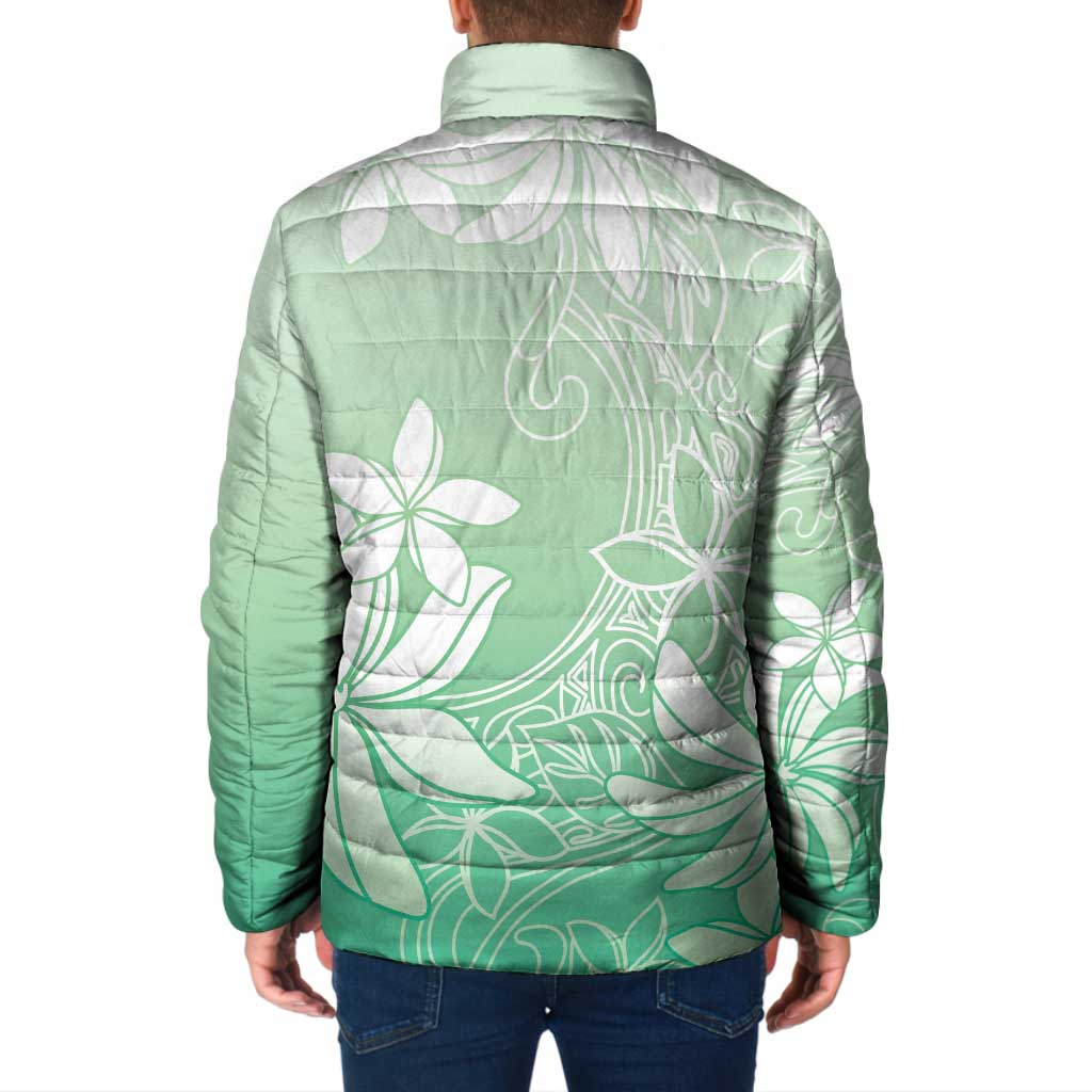 Tiare Tahiti Padded Jacket Matcha Polynesia Motifs - Polynesian Pride