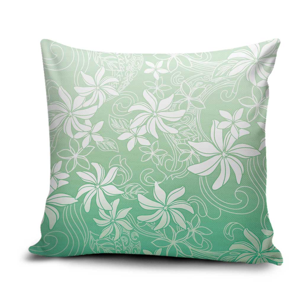 Tiare Tahiti Pillow Cover Matcha Polynesia Motifs LT05 Green - Polynesian Pride
