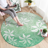 Tiare Tahiti Round Carpet Matcha Polynesia Motifs LT05 - Polynesian Pride