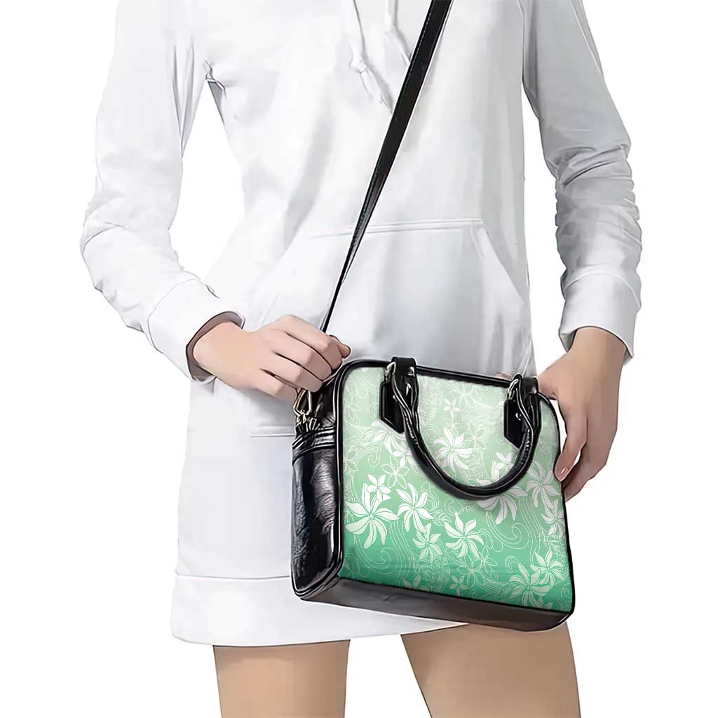 Tiare Tahiti Shoulder Handbag Matcha Polynesia Motifs LT05 - Polynesian Pride