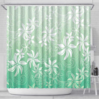 Tiare Tahiti Shower Curtain Matcha Polynesia Motifs LT05 - Polynesian Pride
