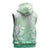 Tiare Tahiti Sleeveless Zip Hoodie Matcha Polynesia Motifs - Polynesian Pride