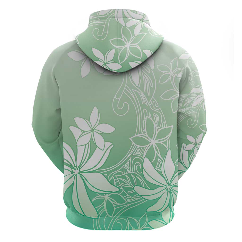 Tiare Tahiti Zip Hoodie Matcha Polynesia Motifs LT05 - Polynesian Pride