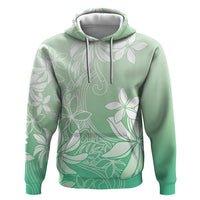 Tiare Tahiti Zip Hoodie Matcha Polynesia Motifs LT05 Pullover Hoodie Green - Polynesian Pride