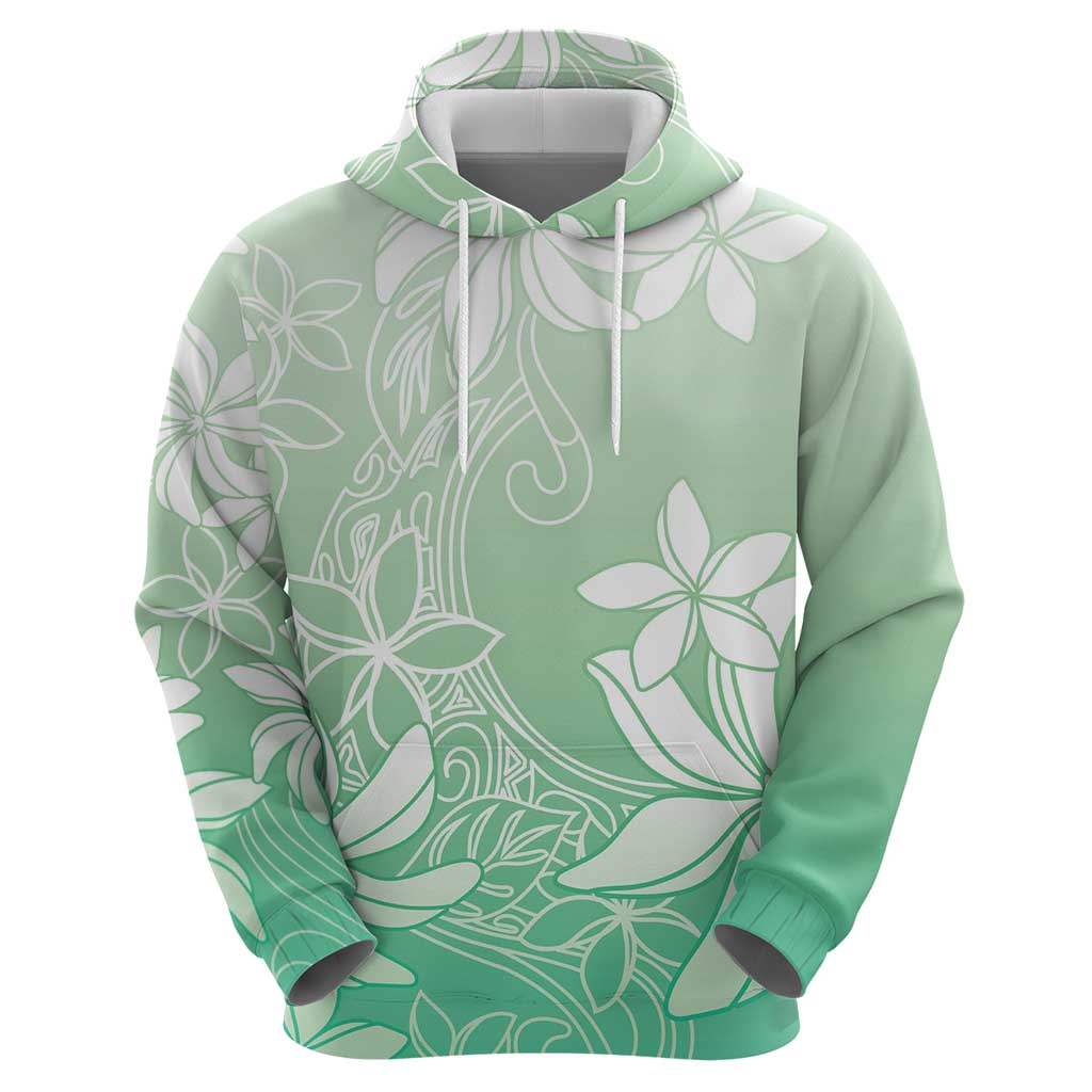 Tiare Tahiti Zip Hoodie Matcha Polynesia Motifs LT05 - Polynesian Pride
